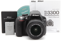 Nikon D3300 DSLR Camera with 18-55mm f3.5-5.6 G II VR Lens #43014