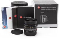 Mint Leica Summilux-M 35mm f1.4 ASPH. Lens (Black, MFR #11726) with Box #43389