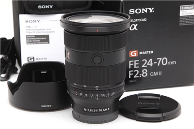 Mint Sony FE 24-70mm f2.8 GM II Lens (Sony FE) with Hood, Case, & Box #43552