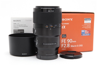 Near Mint Sony FE 90mm f2.8 Macro G OSS Lens with Hood & Box #43689