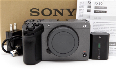 Near Mint Sony FX30 Digital Cinema Camera with Box #43887