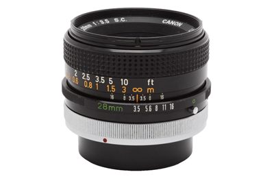 Canon 28mm f3.5 SC FD Lens #44172