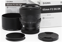 Near Mint Sigma 65mm f2 DG DN Contemporary Lens for Leica L with Box #44628