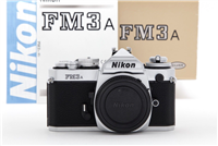 Nikon FM3A SLR 35mm Camera Body (Silver) with Manual & Box #44710