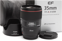 Near Mint Canon EF 35mm f1.4 L II USM Lens with Hood, Case & Box #45102