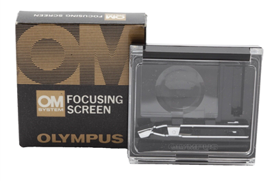 Near Mint Olympus Focusing Screen 1-9 for OM SLR with Case & Box #45190