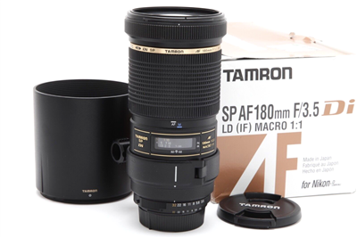 Tamron SP 180mm f3.5 Macro Di Lens for Nikon AF with Box #45356