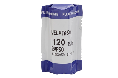 FujiFilm Fujichrome Velvia RVP 50 Color Transparency 120 Film (Exp 2012) #45380