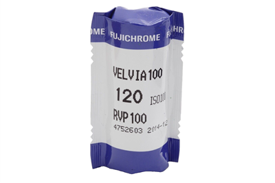 FujiFilm Fujichrome Velvia RVP 100 Color Transparency 120 Film (Exp 2014) 45383