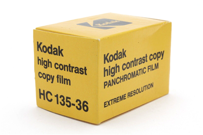 Kodak Panchromatic High Contrast Copy Film HC 135-36 (Exp 5/1979, AS-IS) #45451