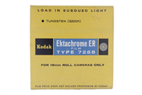 Kodak Ektachrome ER 7258 16mm 3200K 100 ft Film (AS-IS) #45461