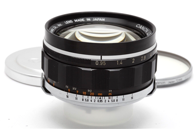 Canon 50mm f0.95 Lens for Canon Rangefinder Cameras with 72mm UV Filter #45478