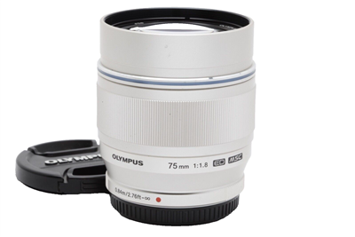 Olympus M.Zuiko Digital ED 75mm f1.8 MSC Lens (Silver) #45731