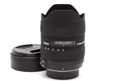 Sigma 8-16mm f4.5-5.6 HSM DC Lens for Nikon AF #45818