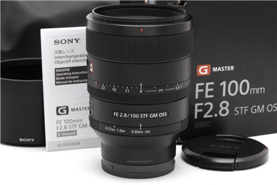 Sony FE 100mm f2.8 STF GM OSS Lens with Hood, Case, & Box #45838