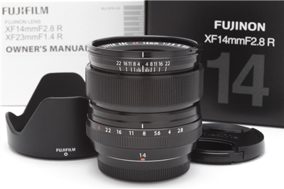 Near Mint Fuji FUJIFILM XF 14mm f2.8 R Lens with Hood, Manual & Box #45967