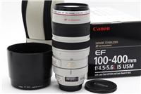 Very Clean Canon EF 100-400mm f4.5-5.6 L IS USM Lens with Hood & Box #46005