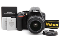 Nikon D3500 DSLR Camera with 18-55mm Lens with 2 Batteries (5,089 Shots) #46014