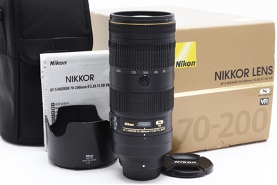 Nikon AF-S NIKKOR 70-200mm f2.8 E FL ED VR Lens with Hood #46181