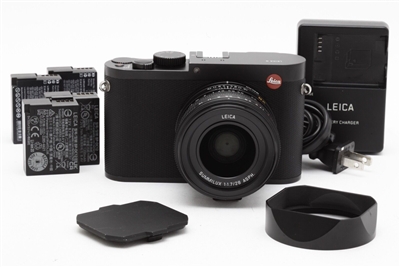 Leica Q (Typ 116) Digital Camera (Black) with 4 Batteries & Hood #46262