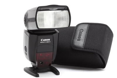 Canon Speedlite 580EX II Flash with Stand & Case #46537