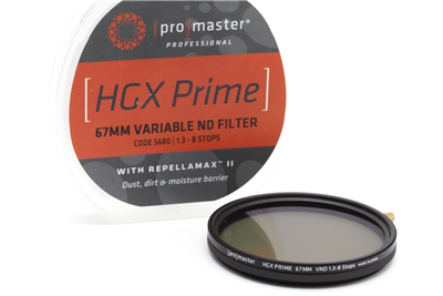 Very Clean ProMaster 67mm Variable ND HGX Prime Filter (1.3 - 8 stops) #46566