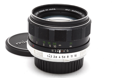 Minolta Rokkor-PF 58mm f1.4 MC Manual Focus Lens #47168