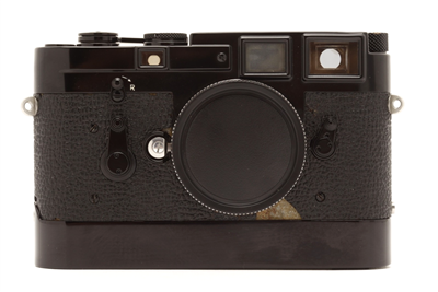 Leica M3 Big M Black Repaint Modified to Mount an Abrahamsson Winder II #48467
