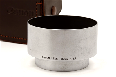 Mint Canon Rangefinder 85mm f1.5 Lens Hood with Case #48518
