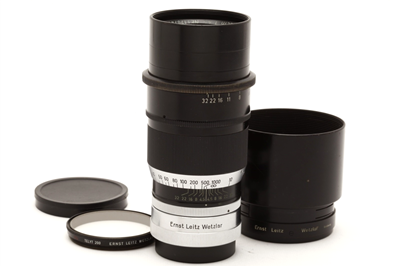 Leica Leitz 20cm f4.5 Telyt M39 Screw Mount Lens with Hood & UV Filter #48670