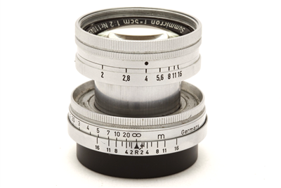 Leica Leitz 5cm f2 Summicron Collapsible M39 Screw Mount Lens #48703