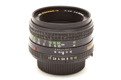 Minolta 50mm f1.7 MD Rokkor-X Manual Focus Lens #48789