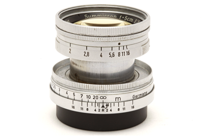 Leica Leitz 5cm f2 Summicron Collapsible Thorium M39 Screw Mount Lens #48793