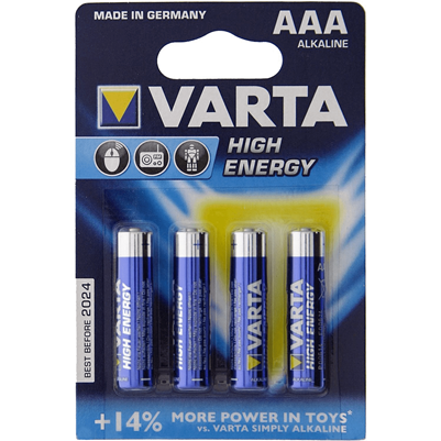 Varta AAA 1.5V Alkaline Batteries (4-Pack)