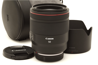 Canon RF 50mm f1.2 L USM Lens with Hood & Case #49660