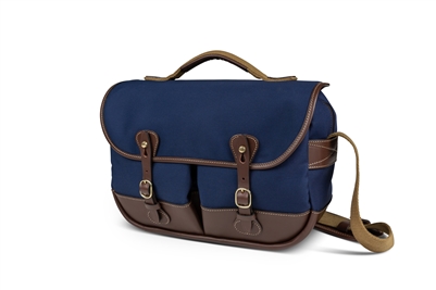 Mini Eventer Camera/Tablet Bag Navy Canvas / Chocolate Leather