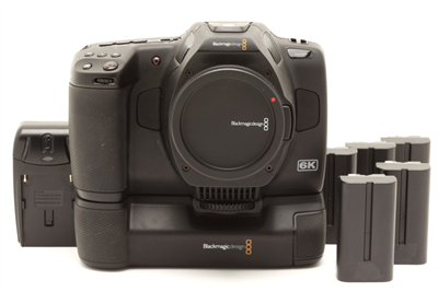 Blackmagic Design Pocket Cinema Camera 6K Pro (Canon EF) & Grip, 5 Batt. #50601