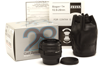 Mint Contax Zeiss Biogon 28mm f2.8 T* Lens (Black) for Contax G Mount #50885