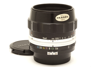 Nikon Micro-Nikkor 55mm f3.5 Non AI Manual Focus Lens #51123