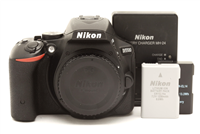 Nikon D5500 DSLR Camera Body (45,777 Shots) with 2 Batteries #51171