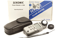 Sekonic L-358 Flash Master Meter (Silver) with Box #51214