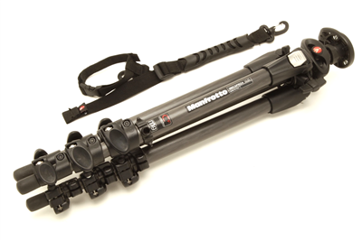 Manfrotto 190CXPRO4 Carbon Fiber Tripod with Strap #51242