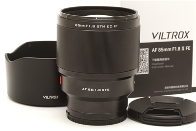 Near Mint Viltrox AF 85mm f1.8 II STM ED IF Lens for Sony FE with Box #51392