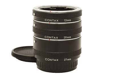 Near Mint Contax Extension Tube Set (13mm, 20mm, 27mm) C/Y Mount #51476