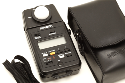 Minolta Auto Meter IIIF Incident and Reflected Light Meter with Case #51478