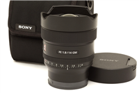 Mint Sony FE 14mm f1.8 GM Lens (Sony FE) with Case #51500