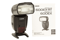 Very Clean Canon Speedlite 600EX-RT with Manual & Stand #51542