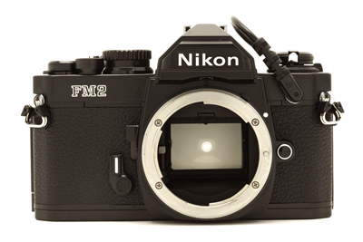 Near Mint Nikon FM2 35mm Film Camera Body with MF-12 Data Back #51560