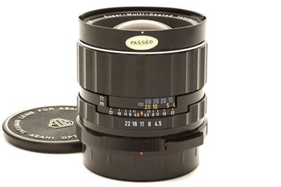 Near Mint Pentax 6x7 75mm f4.5 SMC Medium Format Lens #51567
