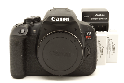 Canon EOS Rebel T5i DSLR Camera Body with 2 Batteries & Charger #51585